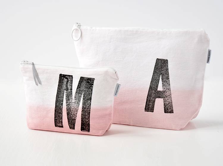 Renna Deluxe Kulturtasche ROSA mit Monogramm personalisiert Letzte 2 Tage