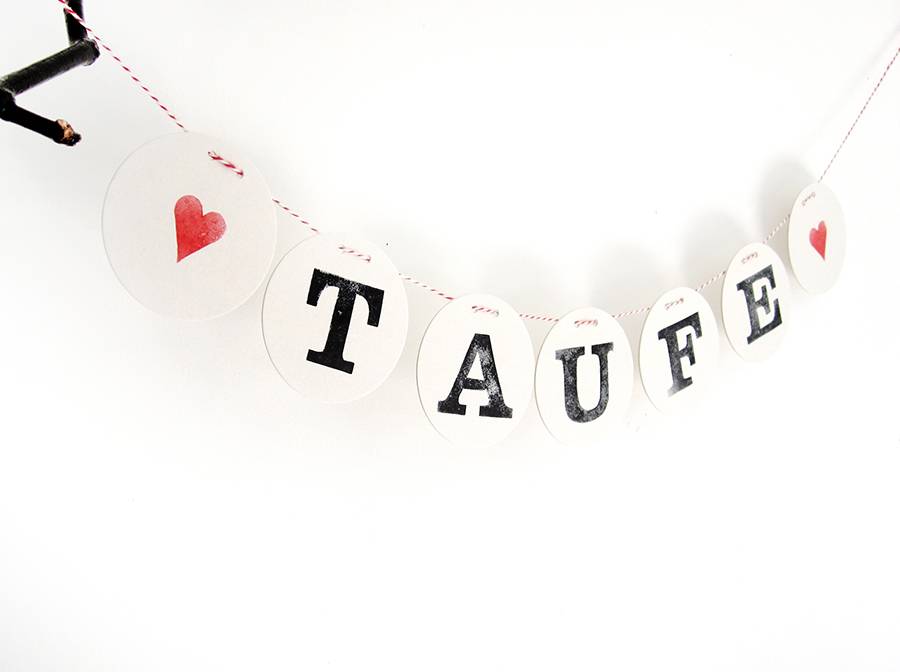 Renna Deluxe TAUFE Girlande Deko für das Tauffest Black Friday Preise