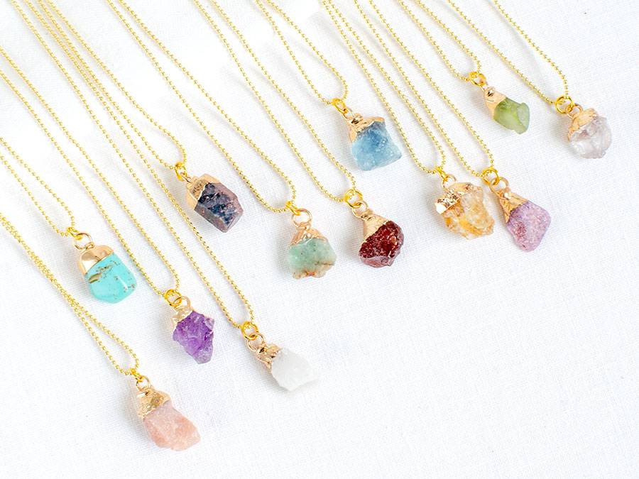 Renna Deluxe GEBURTSSTEIN Oktober Kette Gold Günstig kaufen