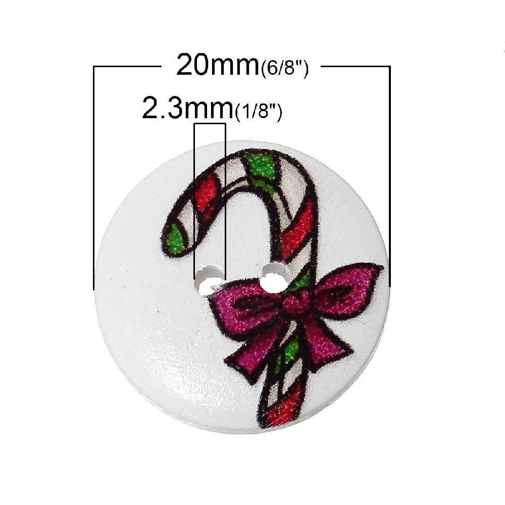 Sadingo Holzknöpfe Zuckerstangen 2 Stück, Ø 2 mm Online Shopping