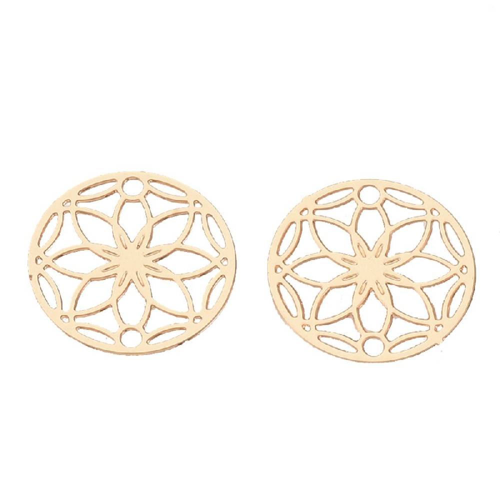 Sadingo Schmuckverbinder Blume des Lebens | 10 Stück, 13mm Sonderangebote