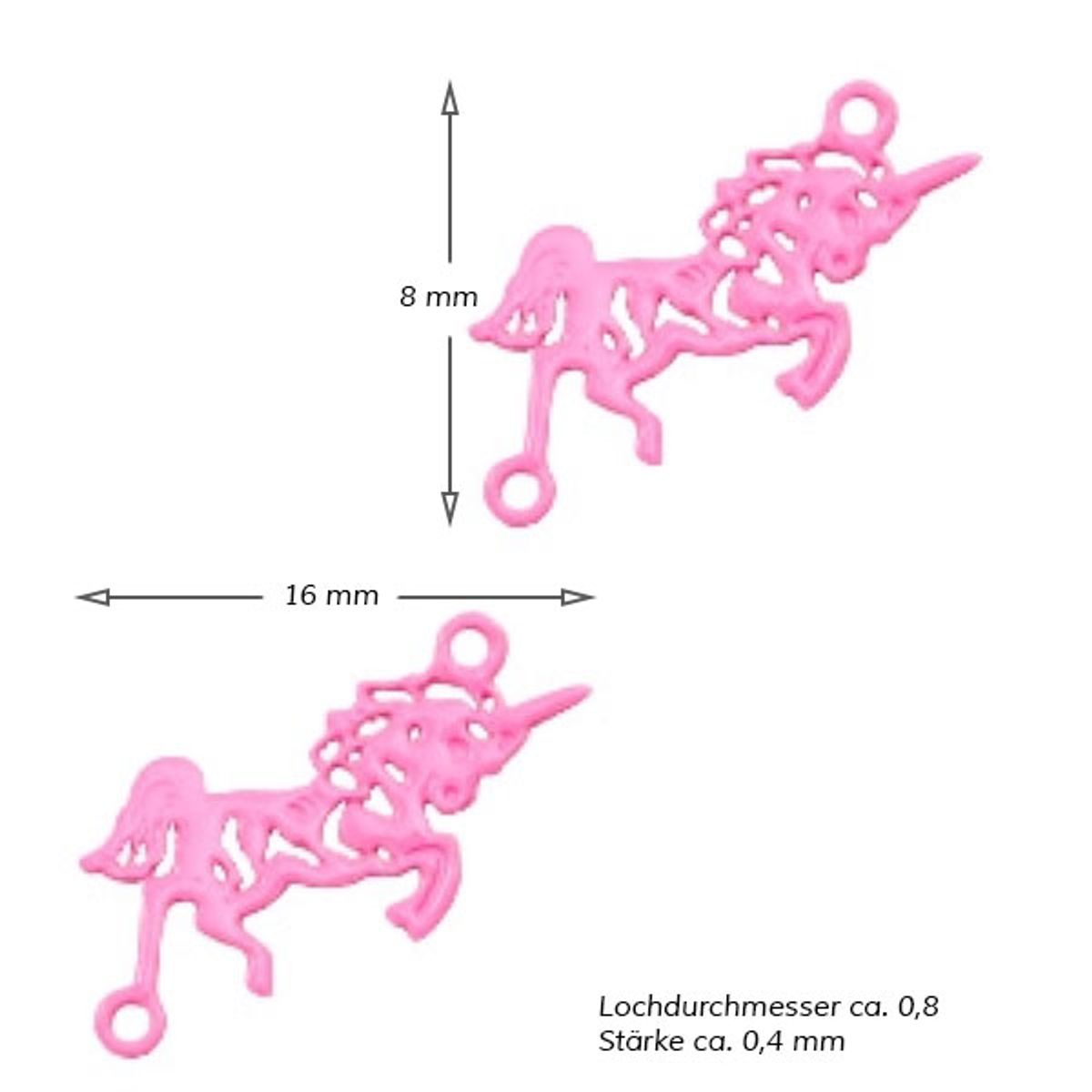 Sadingo Schmuckverbinder Einhorn | 25 Stück, 16 x 8 mm Wochenangebot