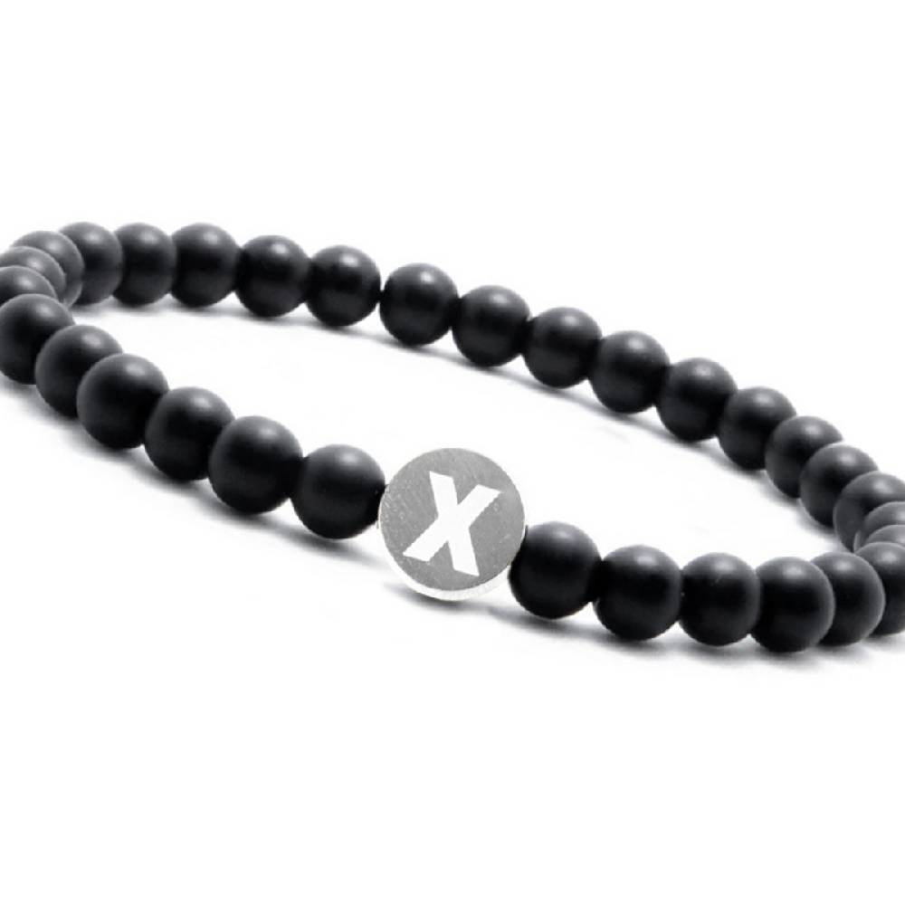 Sadingo Partnerarmband-Set aus schwarzen Natursteinperlen Bis zu 60% Rabatt