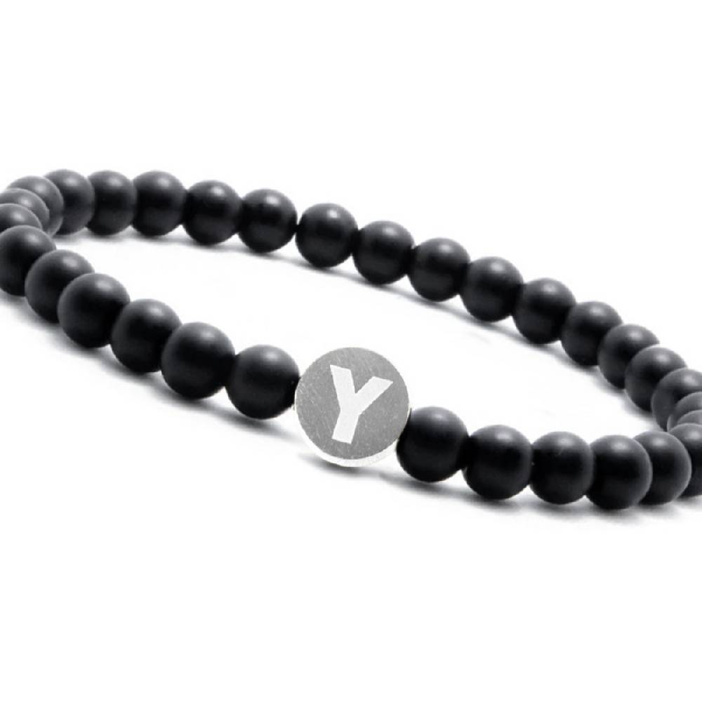 Sadingo Partnerarmband-Set aus schwarzen Natursteinperlen Bis zu 60% Rabatt
