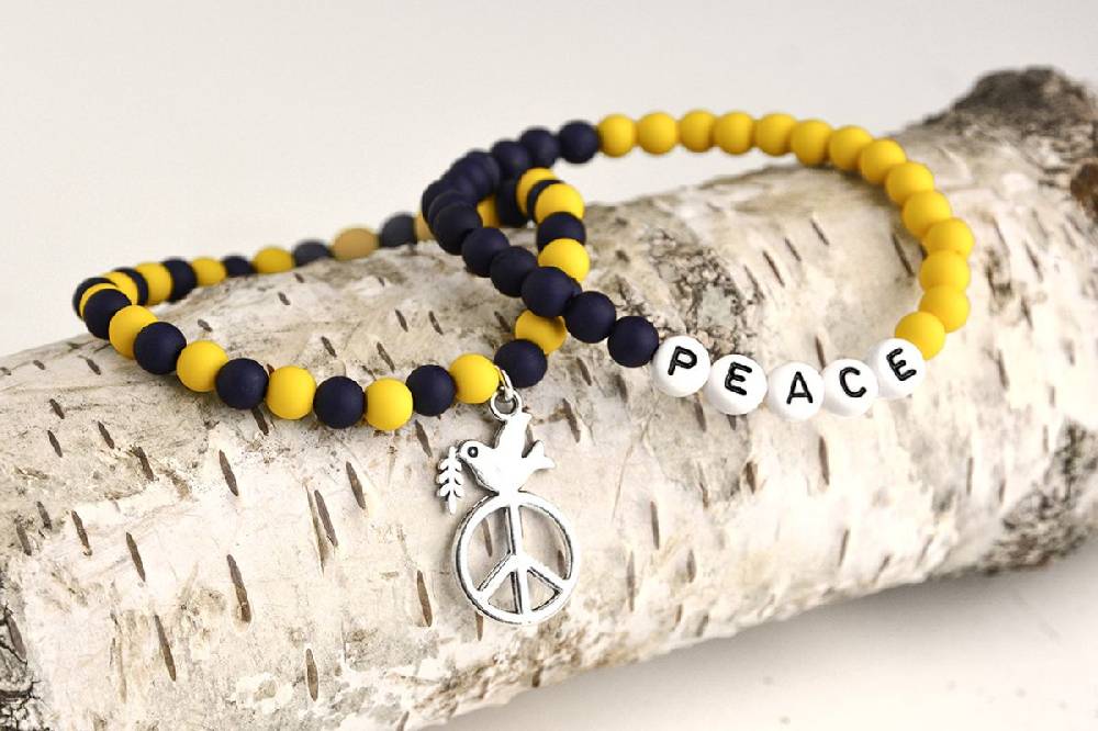 Sadingo Ukraine Armband | blau & gelb Nur noch ein Tag übrig