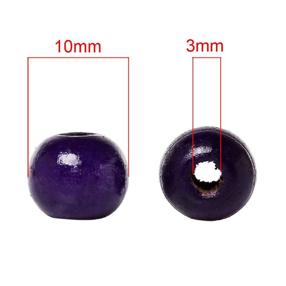 Sadingo Holzperlen bunt, zum auffädeln 200 Stück 10mm Clearance-Verkauf