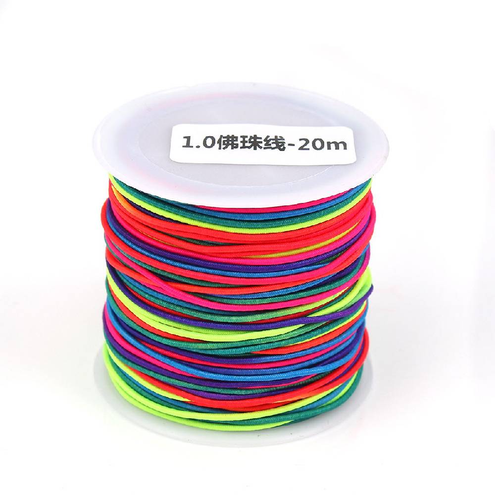 Sadingo Elastikband Regenbogenfarben 1 Rolle 1 mm Stärke Verkauf