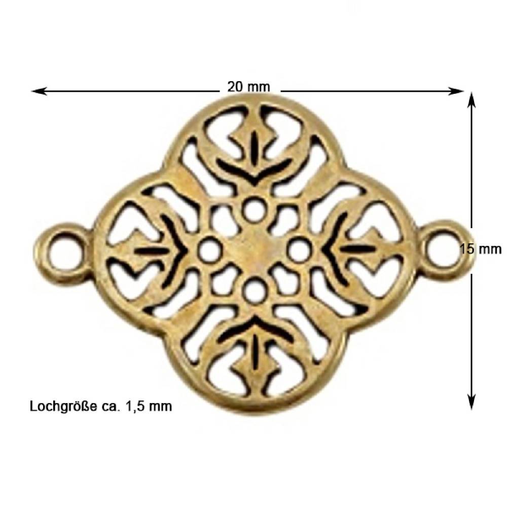 Sadingo Schmuckverbinder Bohemian | 20x15 mm Sonderangebot