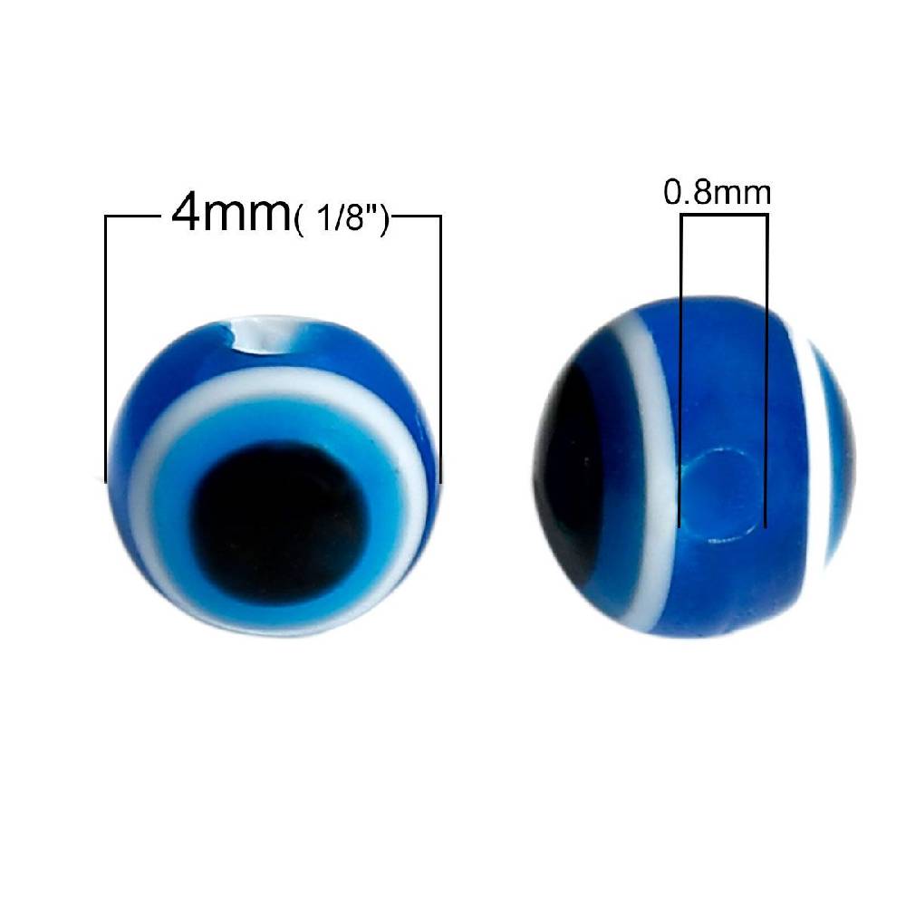 Sadingo Acrylperlen Böser Blick | 100 Stück, 4 - 10mm Rabatt