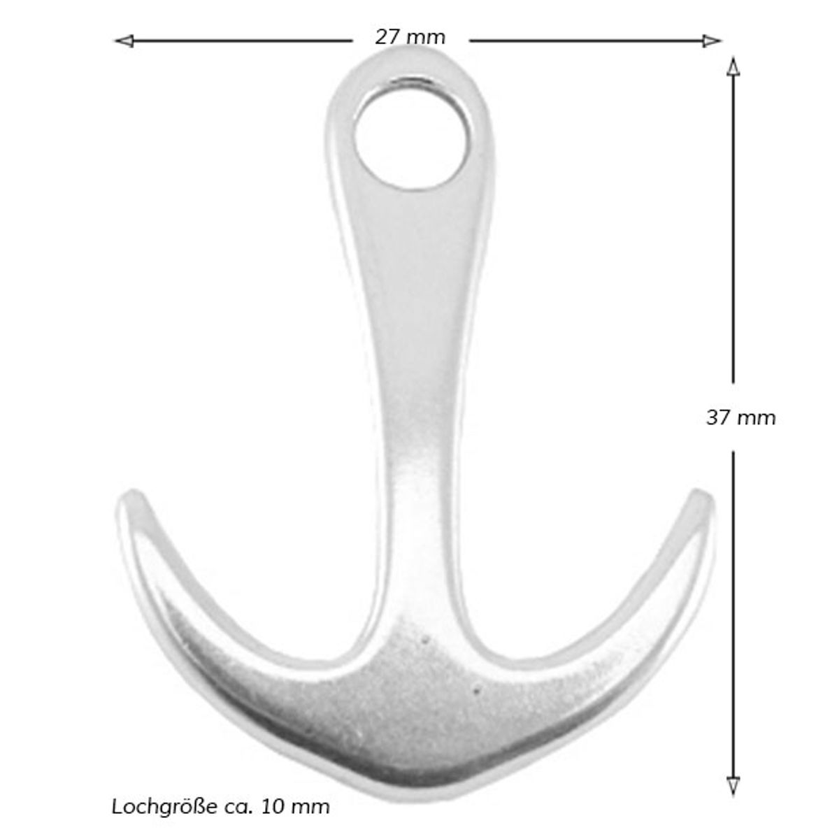 Sadingo Schmuckanhänger Anker - 1 Stück - 35 x 27 mm Günstig kaufen