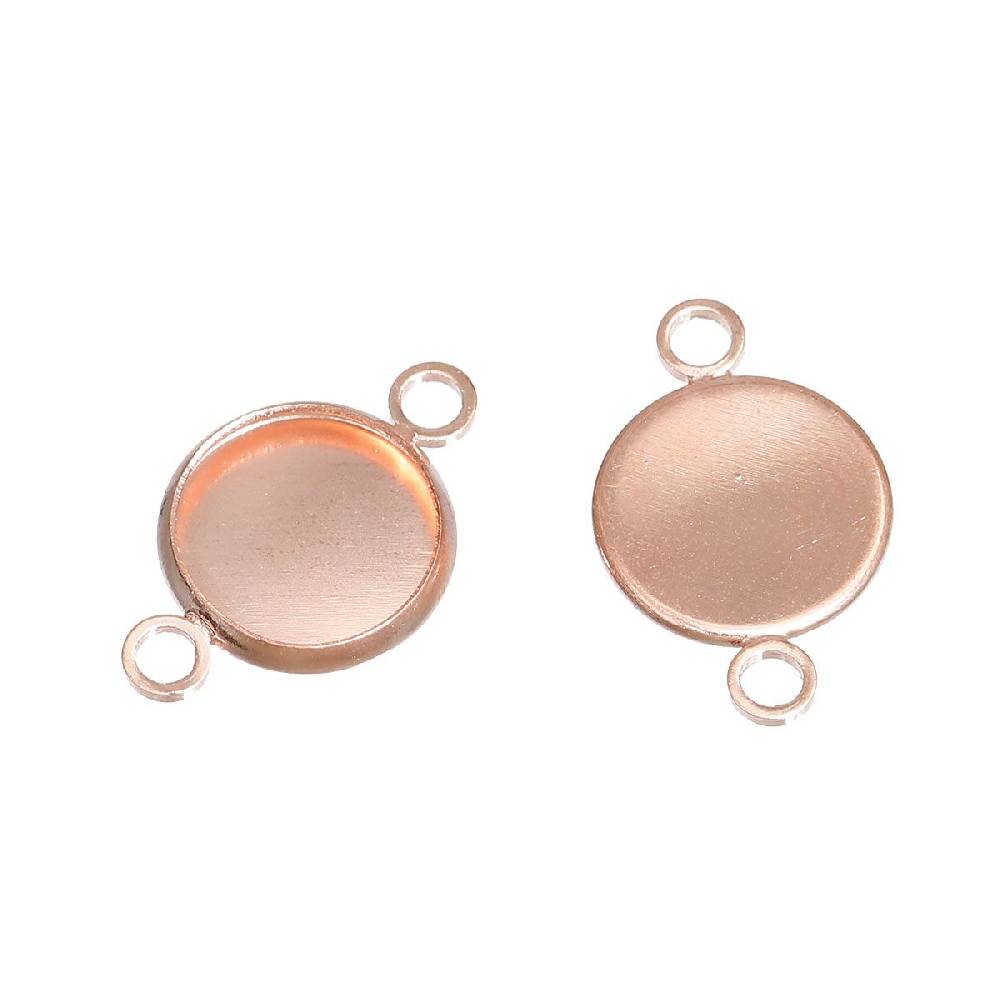 Sadingo Schmuckverbinder Fassung für 10 mm Cabochons | 10 Stkück, 19x12 mm Osterangebot