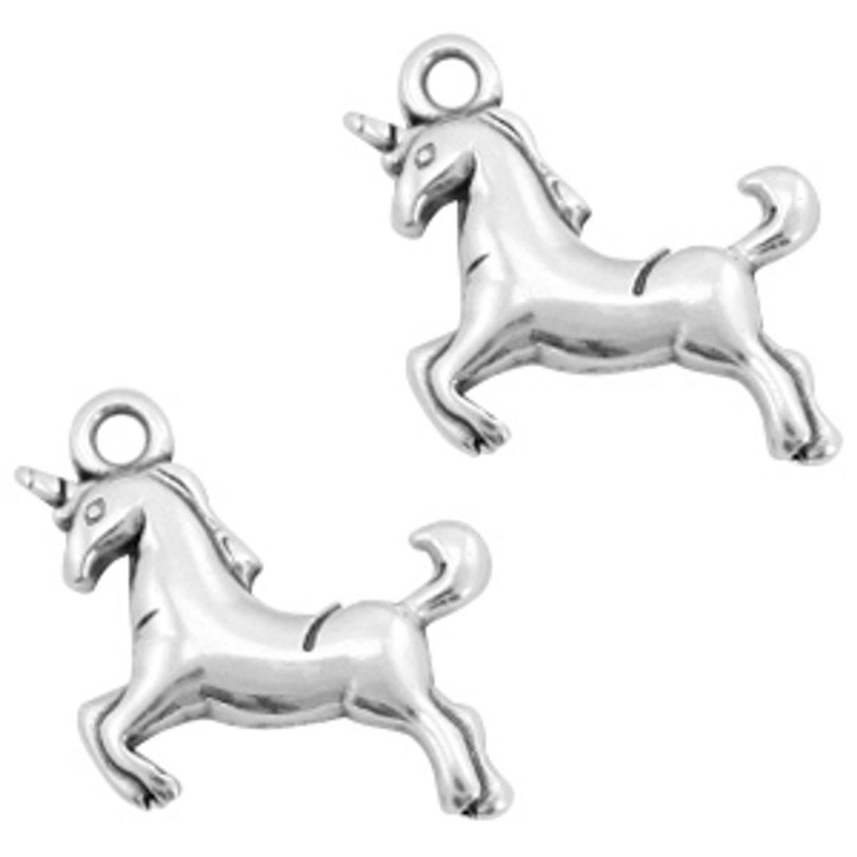 Sadingo Anhänger Einhorn aus Metall, 17 x 16 mm 1 Stück Muttertagsangebot
