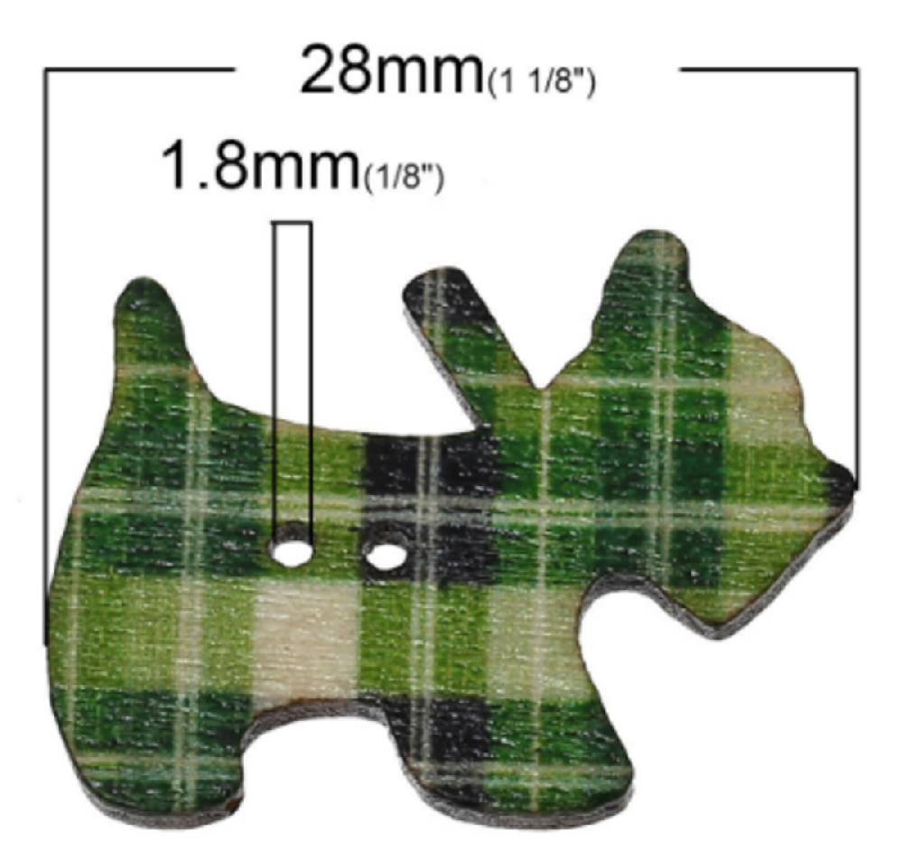 Sadingo Holzknöpfe Hunde - 50 Stk. - Zufälliger Mix Online Outlet