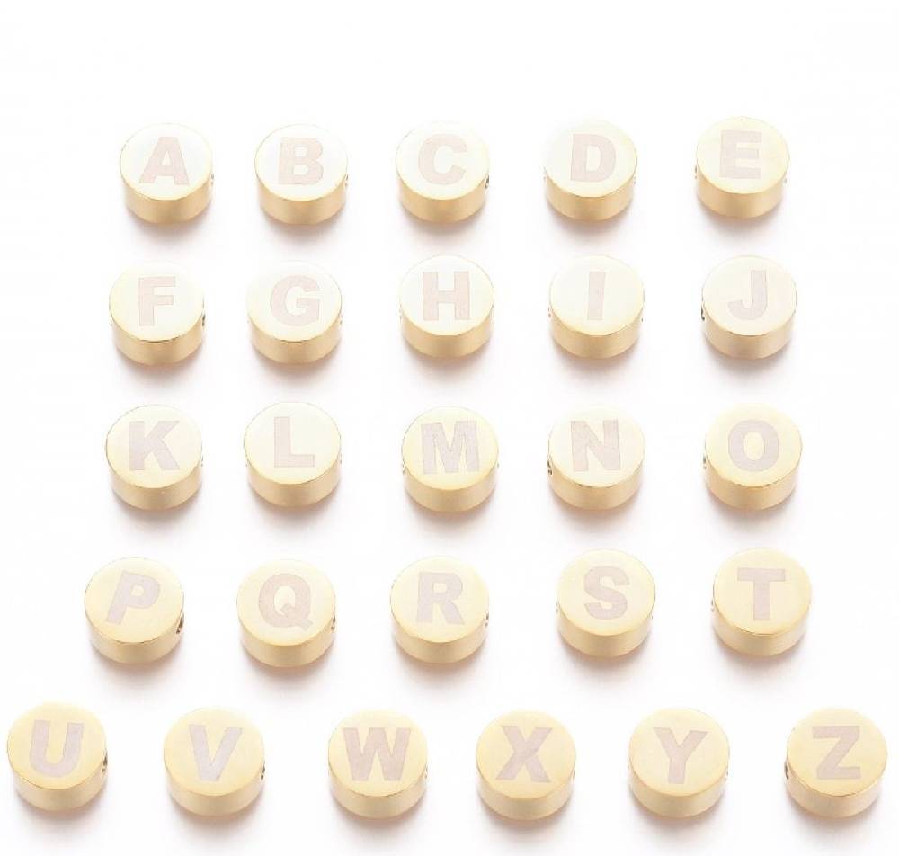 Sadingo Buchstabenperlen | 26 Stück, 10mm Discount Store für neue Produkte