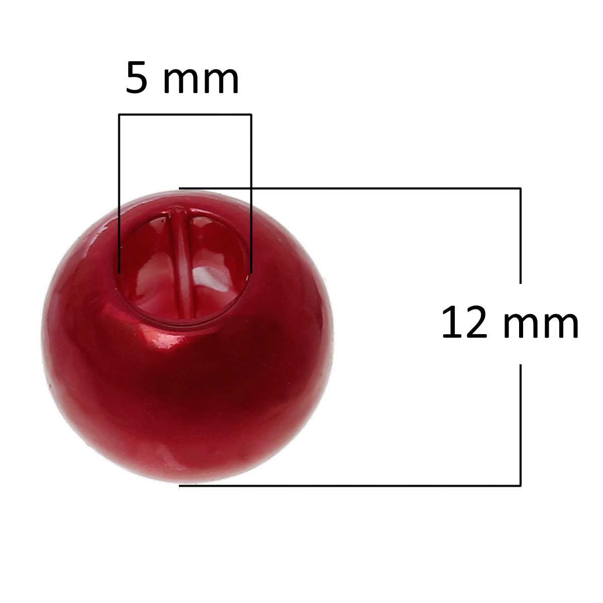 Sadingo Acrylperlen Bunt | 100 Stück, 12mm Begrenzt auf 3 Tage