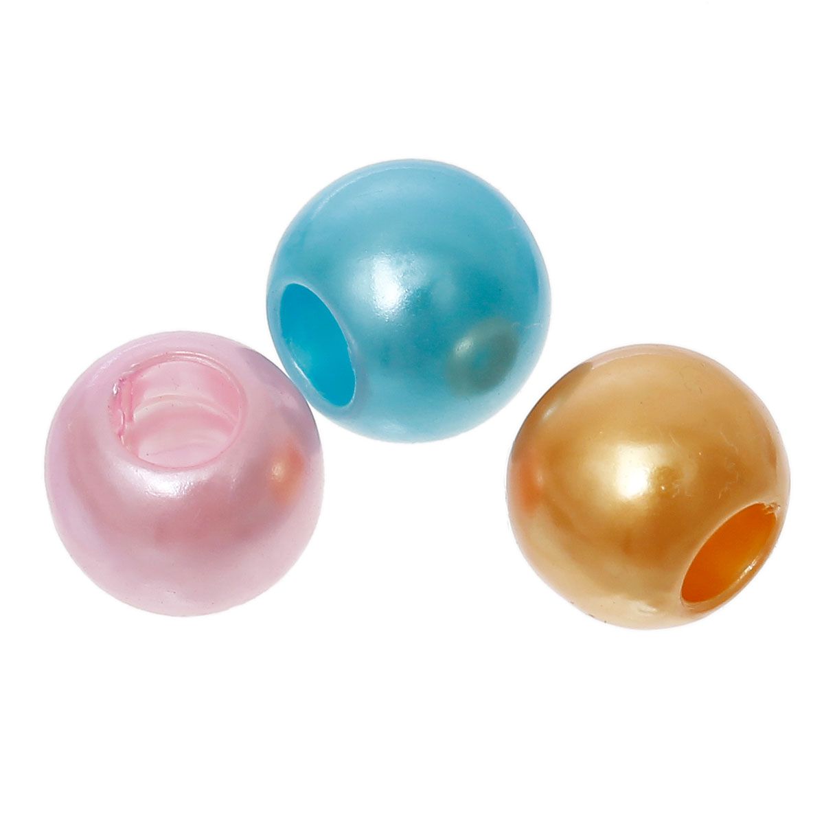 Sadingo Acrylperlen Bunt | 100 Stück, 12mm Begrenzt auf 3 Tage