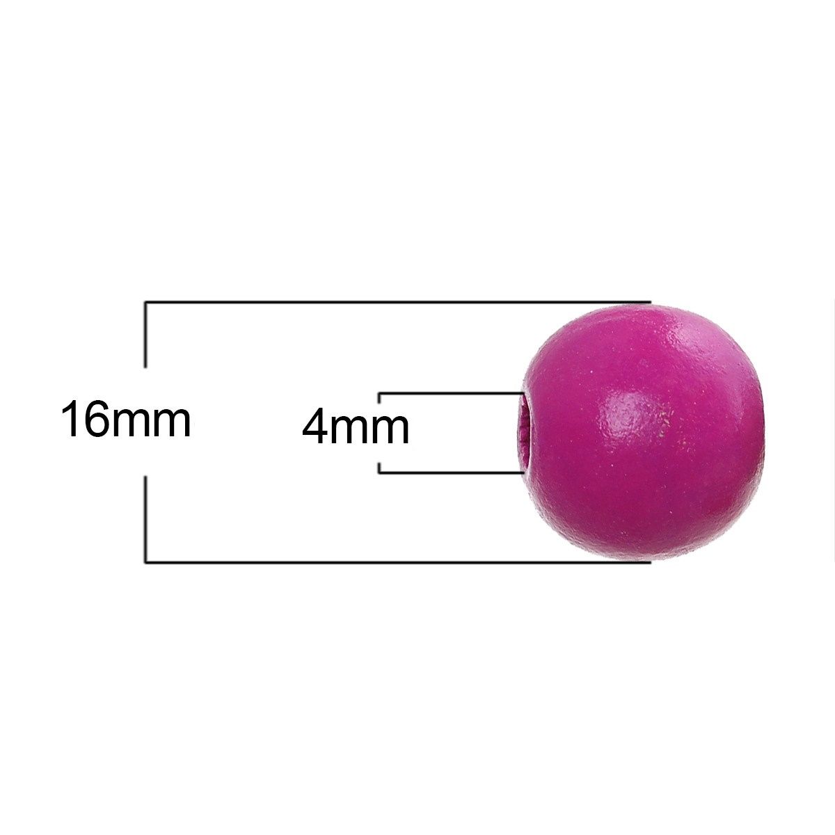 Sadingo Holzperlen bunt | 100 Stk. 16mm Im Verkauf
