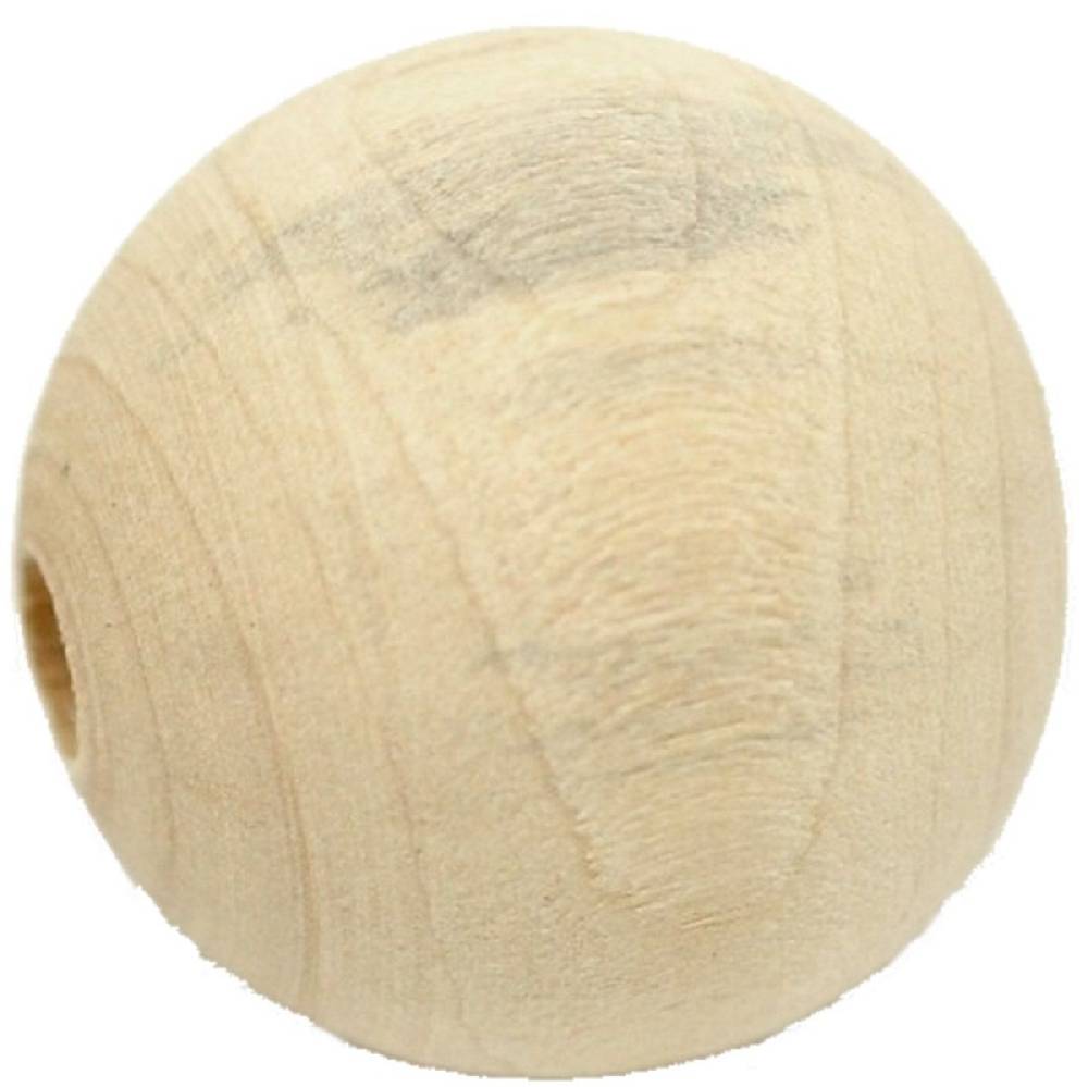 Sadingo Holzperlen natur, 30 Stk. - Ø 2,5 cm Rabatte dieses Monats