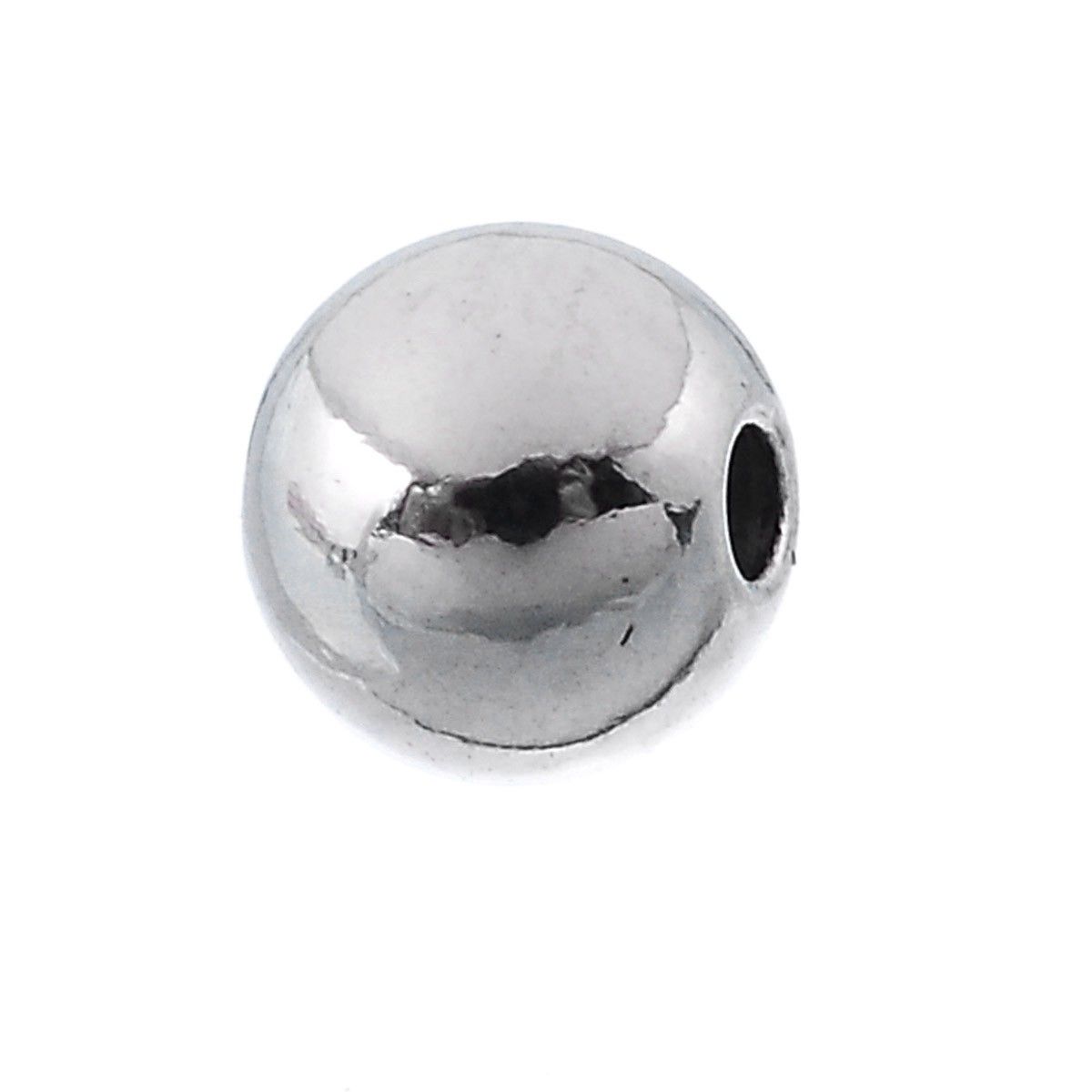 Sadingo Metallperlen in Silber | 4 mm, 50 Stück 2025