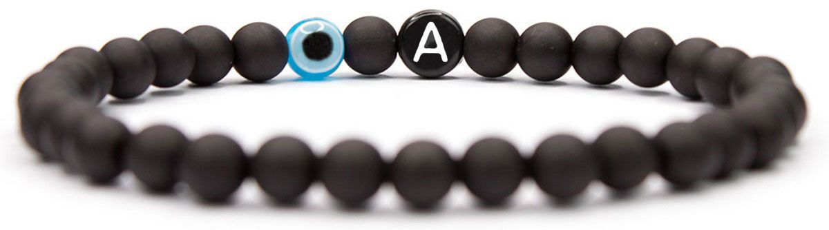 Sadingo Herren Buchstabenarmband Böser Blick, Nazar Auge Exklusivangebot