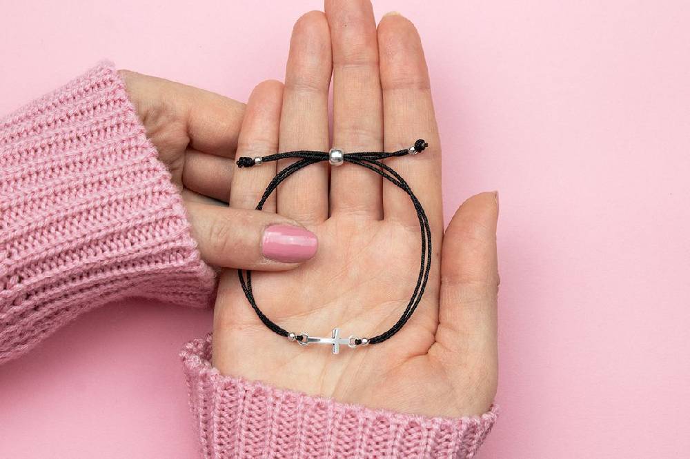 Sadingo Milosa Konfirmations Kreuz Handmade Kinderarmband Saisonschlussverkauf