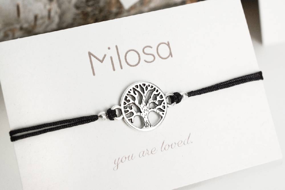 Sadingo Milosa Lebensbaum Armband Damen (verstellbar) Cyber Monday