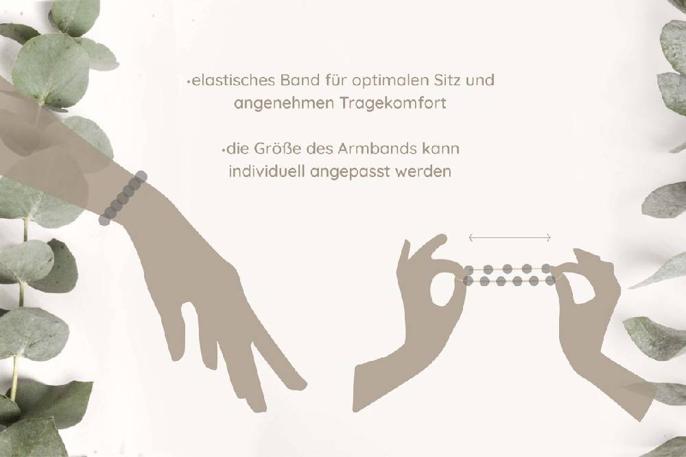 Sadingo Partnerarmband Set "ISLAND" aus schwarzen Natursteinperlen Osterangebot