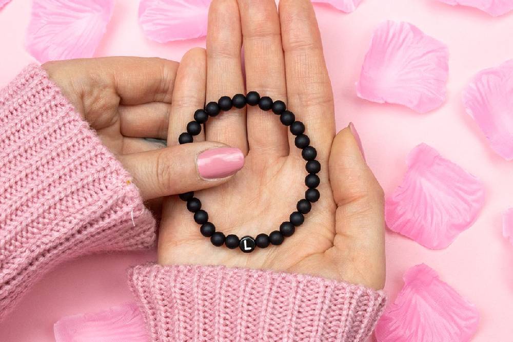 Sadingo Partnerarmband mit Buchstaben und Achat Perlen Top Angebot