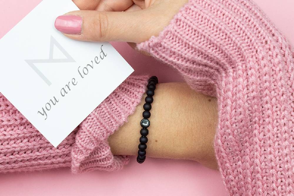 Sadingo Partnerarmband mit Buchstaben und Achat Perlen Top Angebot