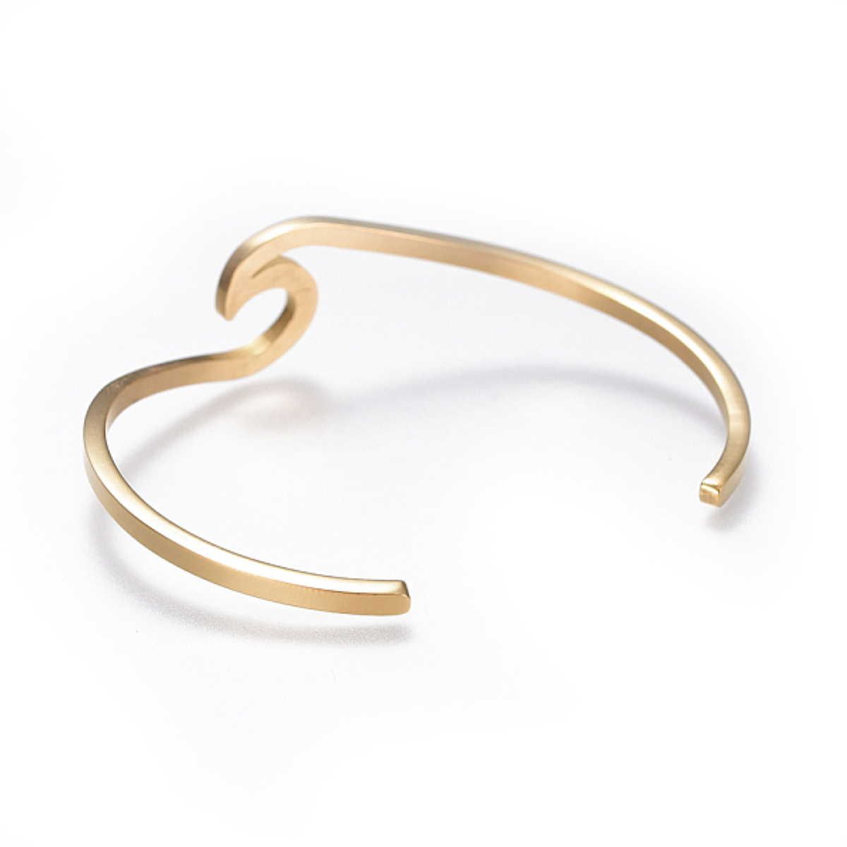 Sadingo Armreif Wave Edelstahl, Farbe wählbar Neueste Mode