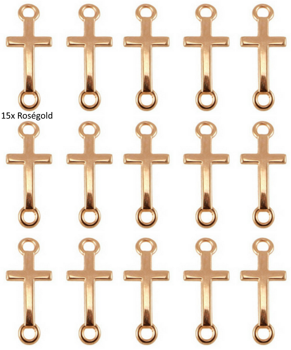 Sadingo Schmuckverbinder Kreuz | 14 x 8 mm Bestseller