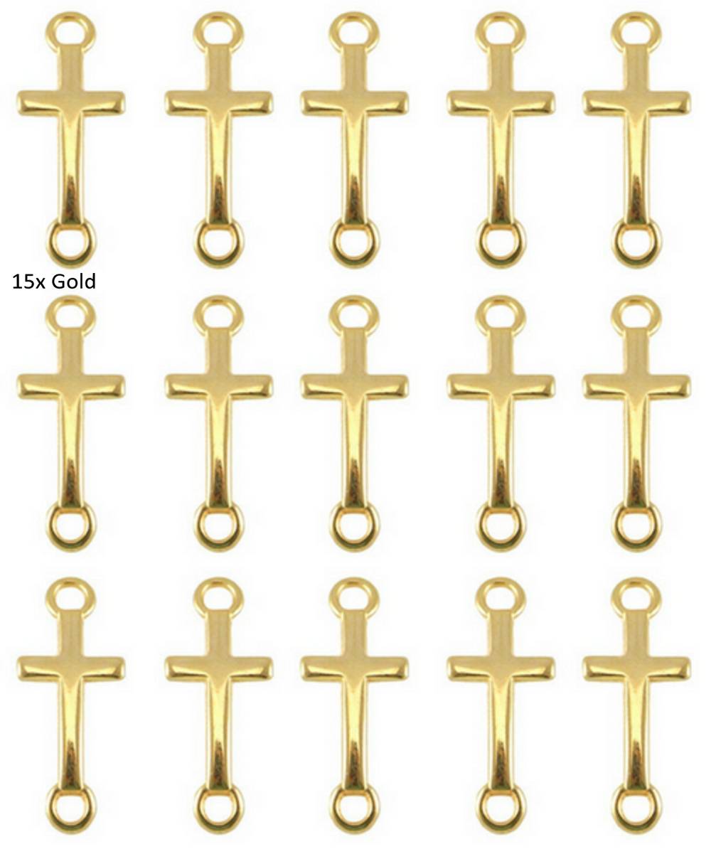 Sadingo Schmuckverbinder Kreuz | 14 x 8 mm Bestseller