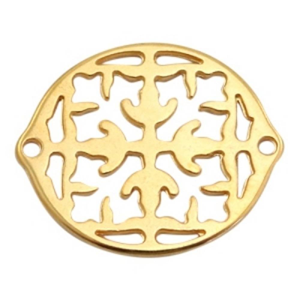 Sadingo Schmuckverbinder Ornament | 31x26 mm Räumungsverkauf