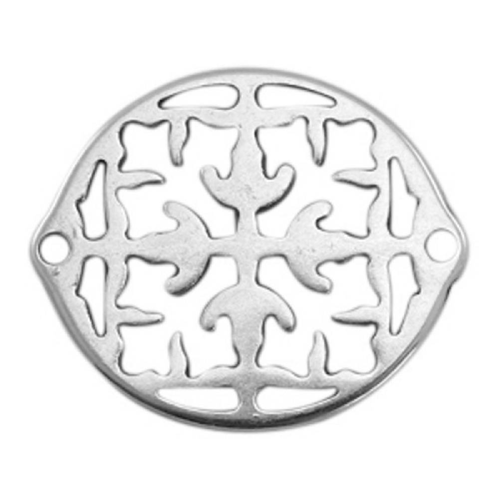 Sadingo Schmuckverbinder Ornament | 31x26 mm Räumungsverkauf