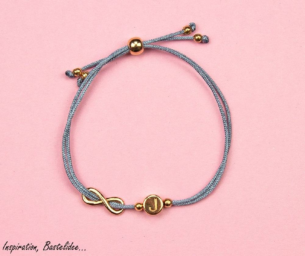 Sadingo Buchstabenperlen rosegold, DQ Metall, 7 mm rund Kostenlose Rückgabe