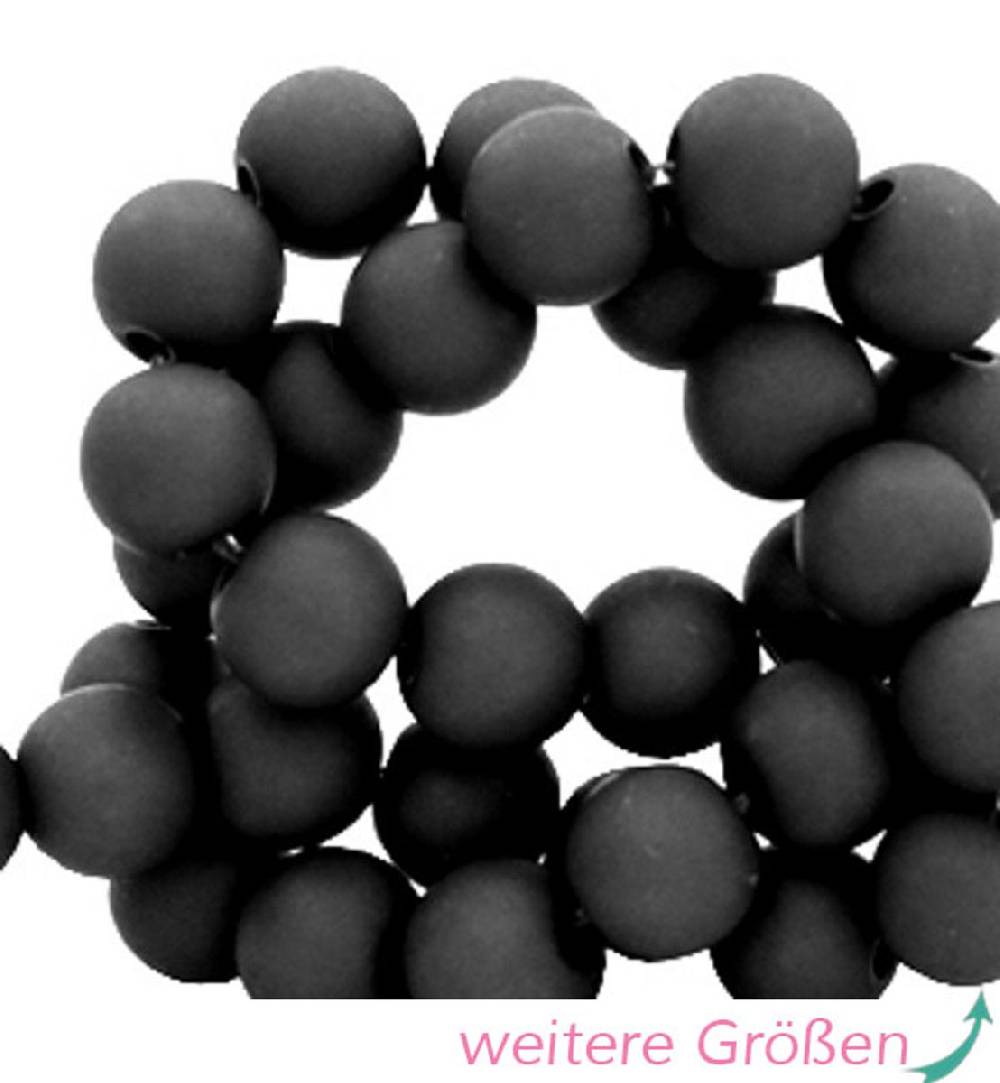 Sadingo Acrylperlen matt Schwarz 4,6,8,10 mm Neueste Stile