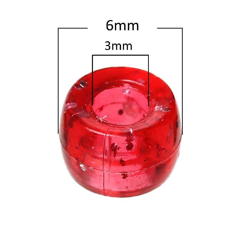 Sadingo Acrylperlen mit Glitzer | 1000 Stück, 6mm 50% Rabatt mit kostenlosem Versand