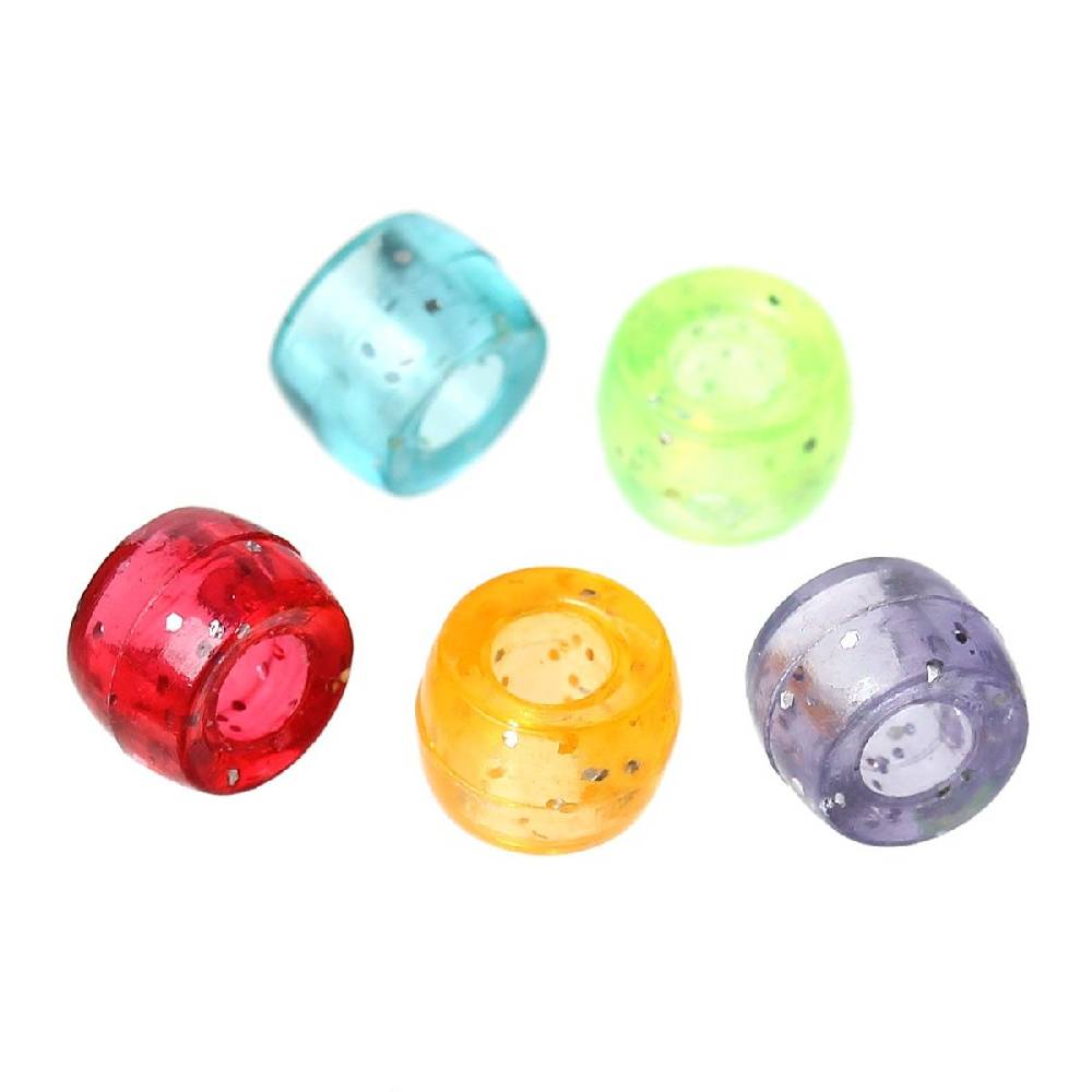 Sadingo Acrylperlen mit Glitzer | 1000 Stück, 6mm 50% Rabatt mit kostenlosem Versand