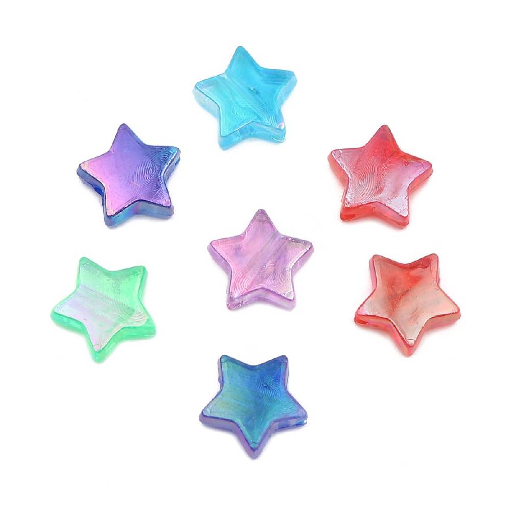 Sadingo Acrylperlen Sterne | 300 Stück, 11mm Clearance-Verkauf