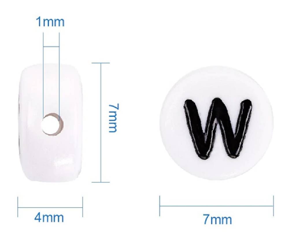 Sadingo Zahlenperlen, 7mm 500 Stück, Zahl nach Wahl Rabatte dieses Monats