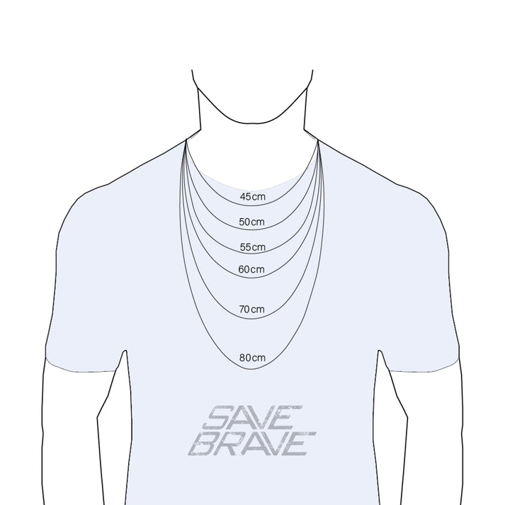 Save Brave Ankerkette Dan mit Anhänger Kreuz 50% Rabatt mit kostenlosem Versand