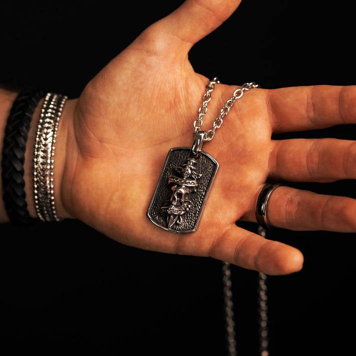 Save Brave Ankerkette Jack mit Anhänger Totenkopf Limitierter Zeitrabatt
