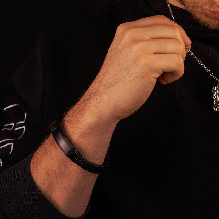 Save Brave Armband Roma aus Leder & Edelstahl Black Friday