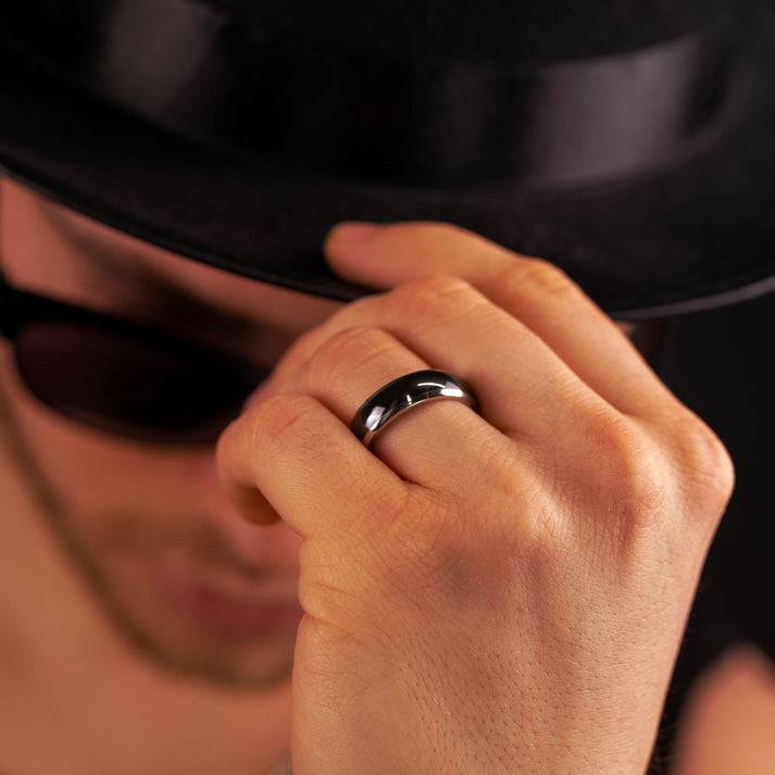 Save Brave Partnerring Romeo für Herren - Edelstahl & Keramik Top Angebot