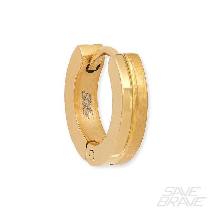 Save Brave Ohrringe India aus Edelstahl - schwarz & gold Schlussverkauf