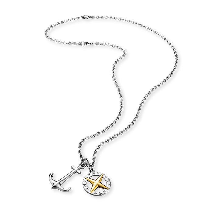 Save Brave Ankerkette mit Anhängern Anchorpolar - Farbe Silber und Gold Meist gekauft