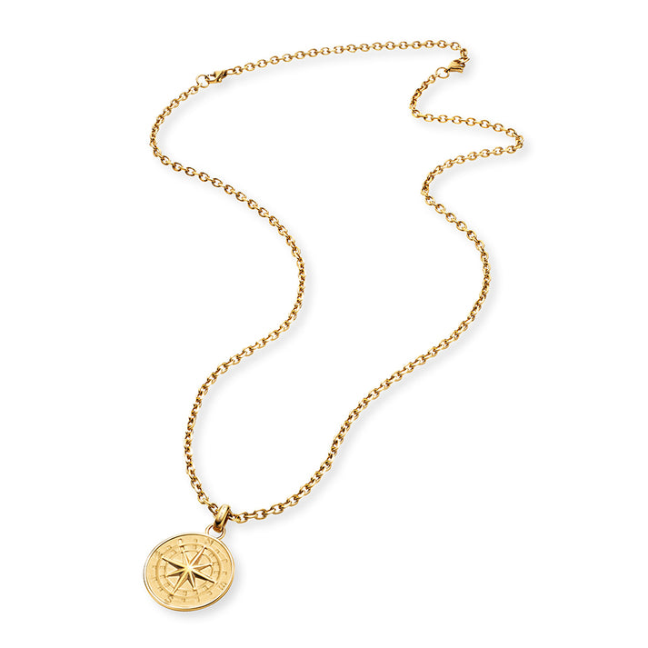 Save Brave Ankerkette mit Anhänger Polarkompass - Polarstern Gold Fabrik Onlineshop