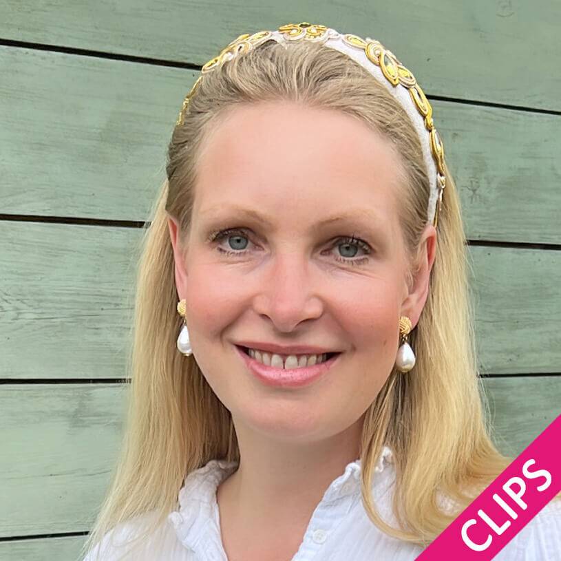 SchwesterSchwester Vergoldete Knoten-Ohrclips mit leichtem Baumwolltropfen Jubiläumsangebot