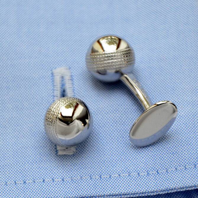 SchwesterSchwester Manschettenknöpfe Silber Cricket-Ball Outlet