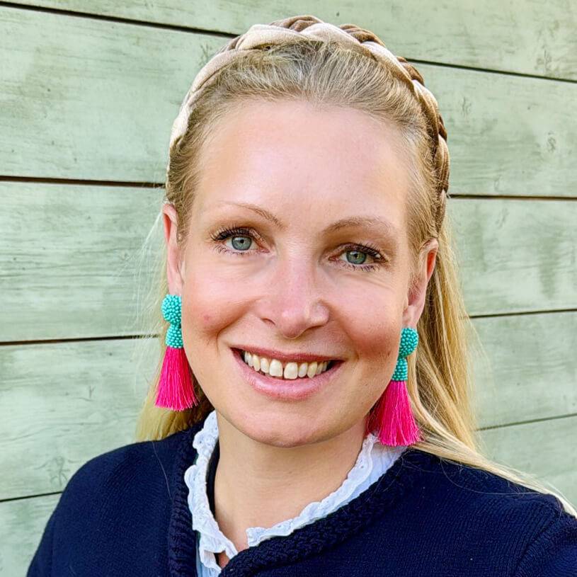 SchwesterSchwester Farbenfrohe Perlen-Quastenohrringe in Türkis und Pink Online Outlet